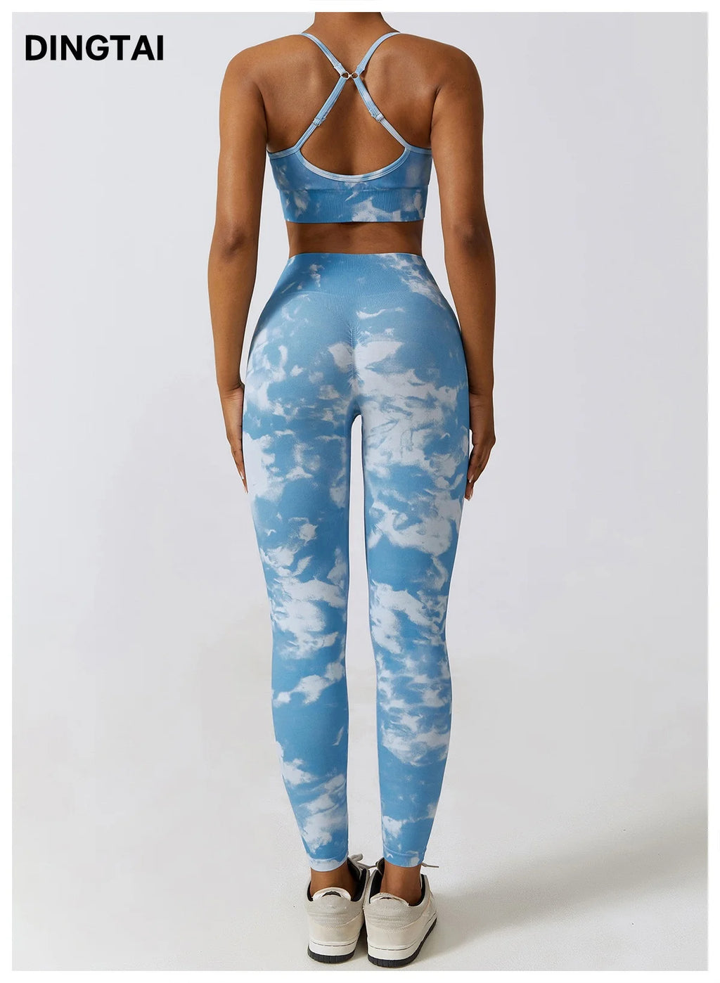 Women 3 Piece Yoga Set Activewear Suit Jogger Seamless Sportswear Fitness Workout Gym Clothing