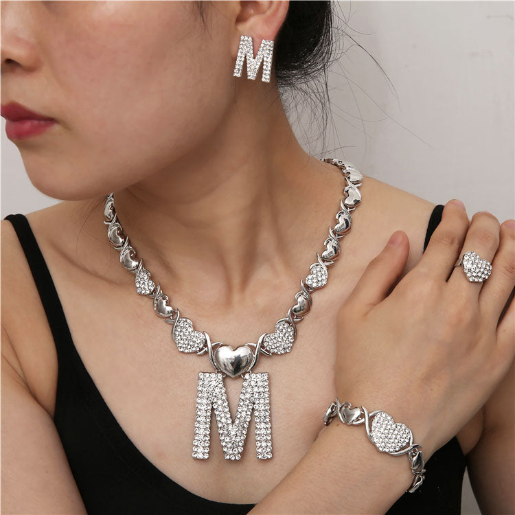 2021 Hip Hop High Quality Gold Jewelry Women Jewelry Set 18k Gold Plating Jewelry Set