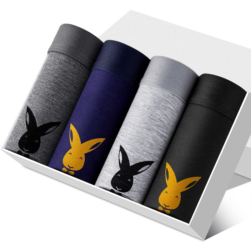 Sport Men Underwear 4 Pack Box Packing Cotton Mens Underwear Boxer Briefs