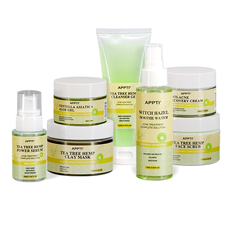 Green Tea Plant Extract Matcha Beauty Skin Care Set Personal Skin Care Kit Set Suit for Anti Acne
