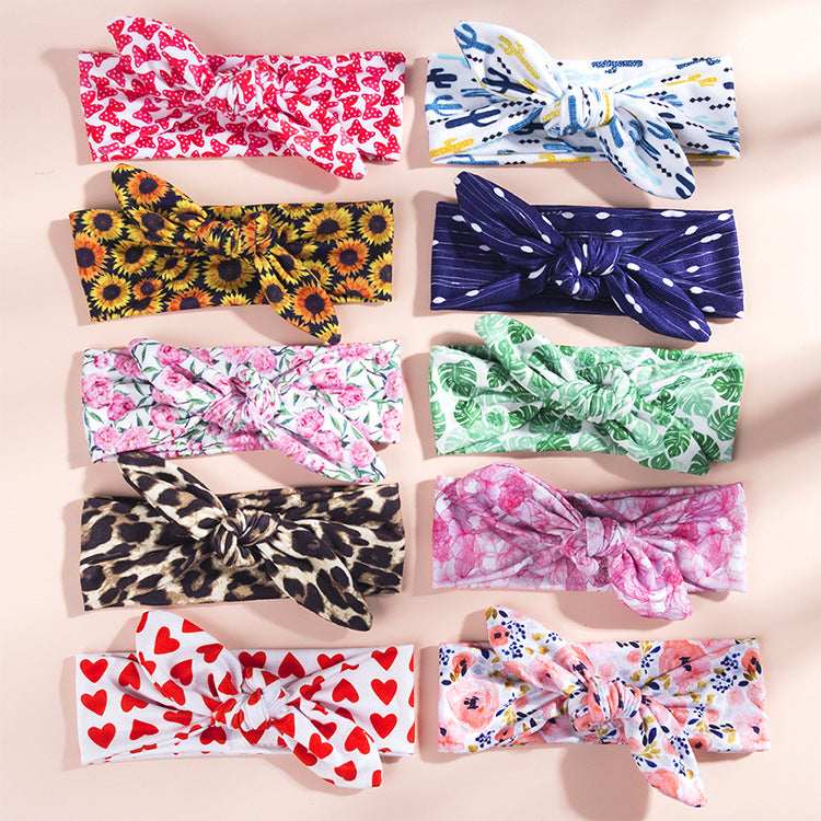 Dropshipping Hair Accessories for Baby and Mom ,Kids Accessories Baby Elastic Headband Set Hair Bands Infant Newborn