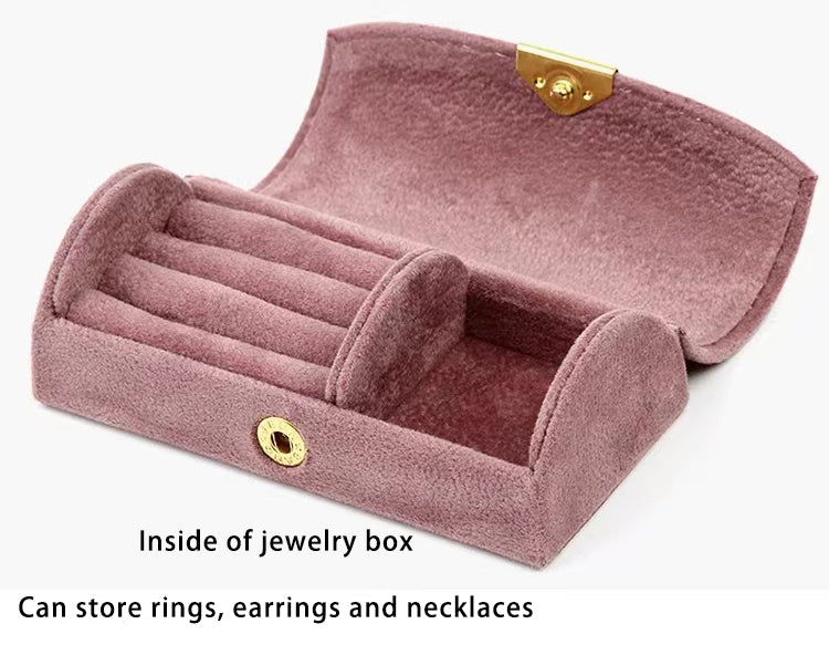 Velvet Travel Portable Jewelry Box Jewelry Storage Box