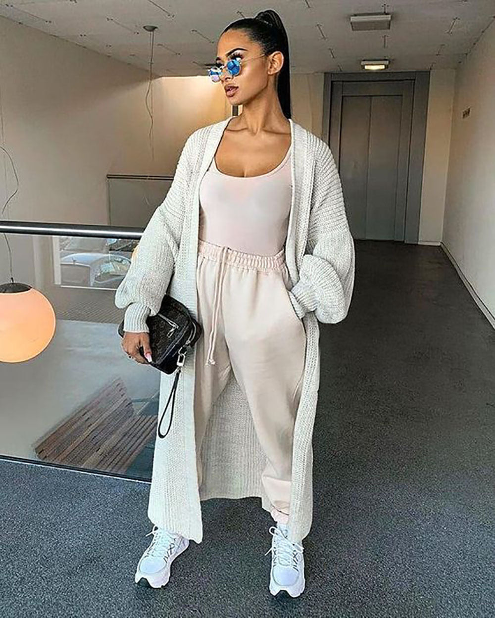 Casual Winter Womens Fashion Coats Elegant Long Cardigan Sweater Coat for Women