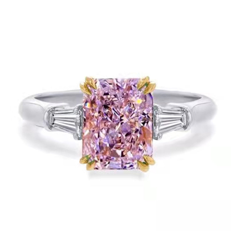 Sgarit Jewelry Manufacturer Custom 18K White Gold Anniversary Jewelry Gift 2Ct Pink Moissanite Jewellery Diamond Custom Ring