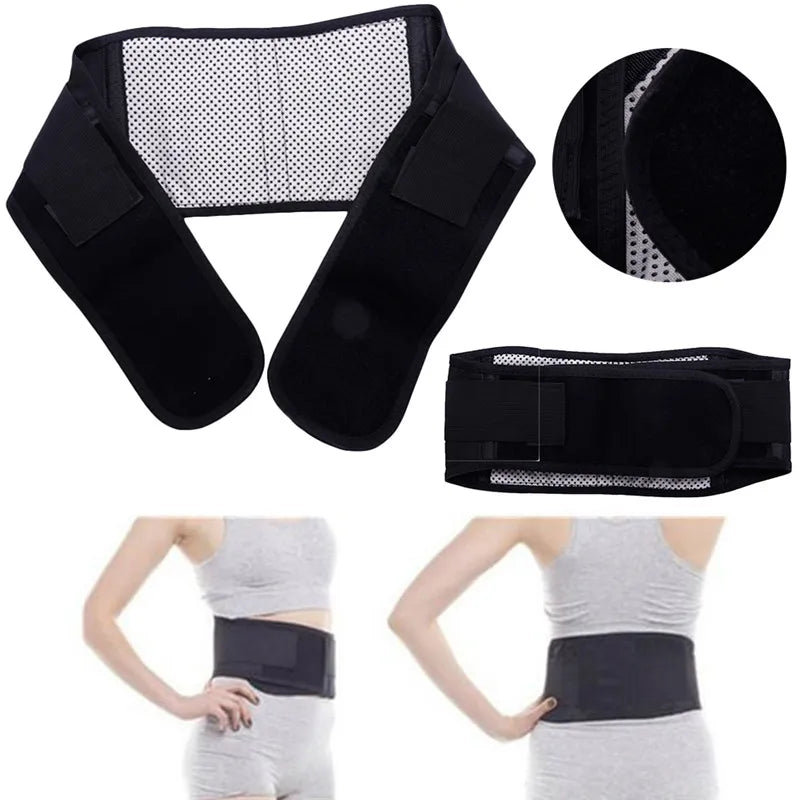 Adjustable Waist Tourmaline Self Heating Magnetic Therapy Back Waist Support Belt Lumbar Brace Massage Band Health Care