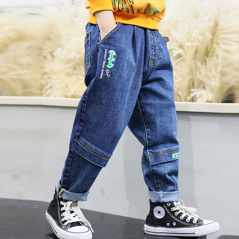 Children Boyfriend Clothes Denim Clothing Trousers Baby Bottoms Bowboy Kids Boys Jeans Pants