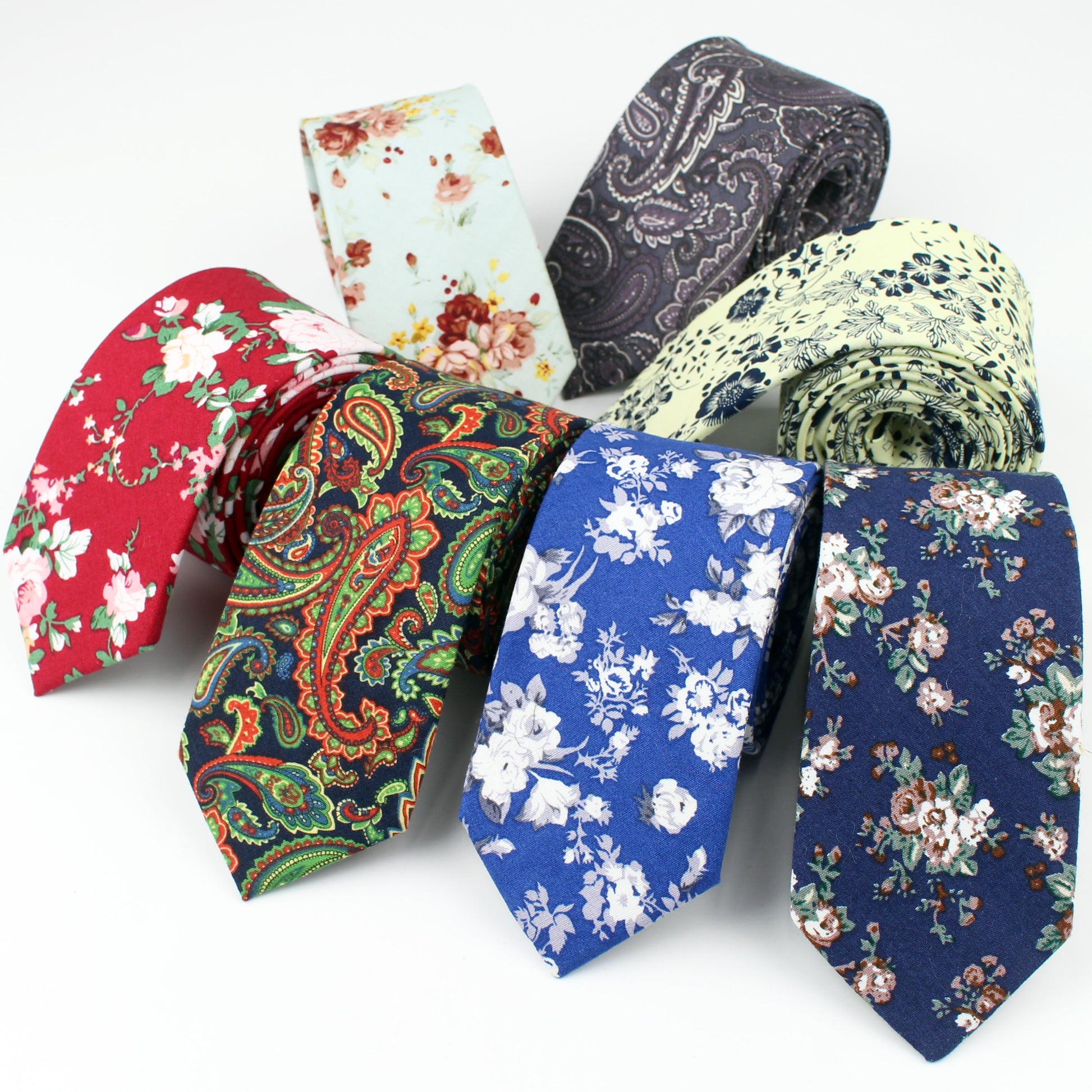 Tie Classic Men's Plaid Necktie Casual Sweet Flower Paisley Suit Bowknots Ties Male Cotton Skinny Slim Ties Colourful Cravat