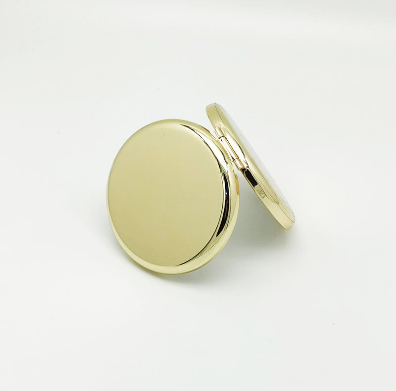 Wholesale 70mm Sublimation Blank Compact Pocket Mirrors Cosmetic Make Up Small Hand Round Mirror