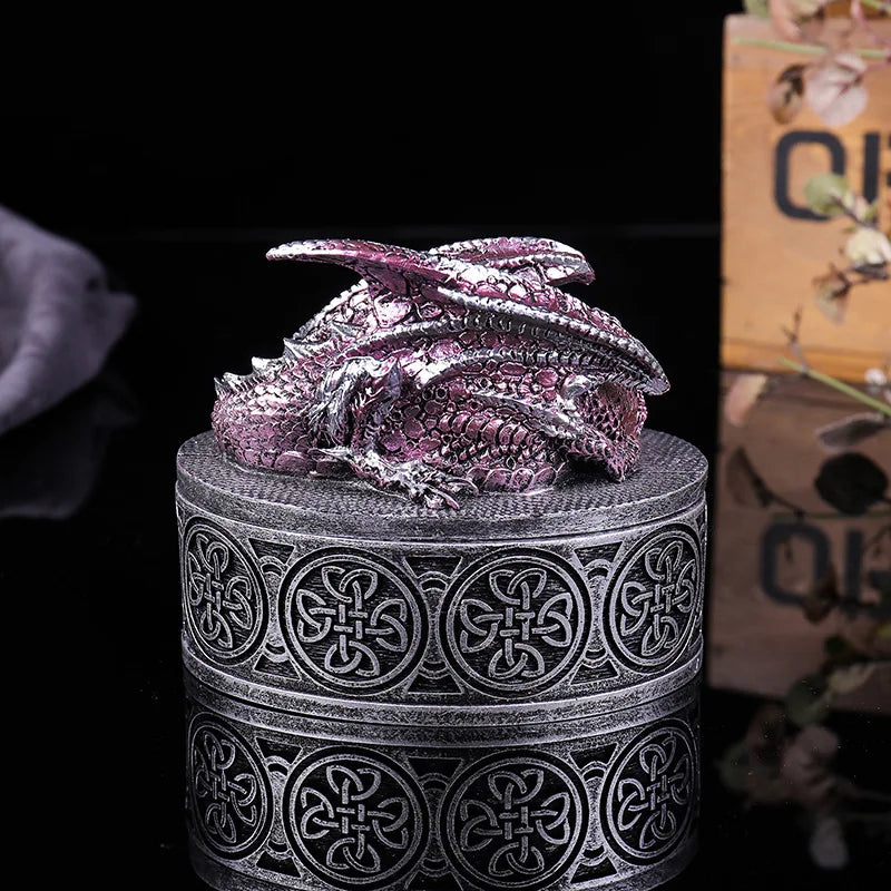 Jewelry Box Resin Dragon Crafts Jewlery Organizer Storage Jewelry Boxes and Packing