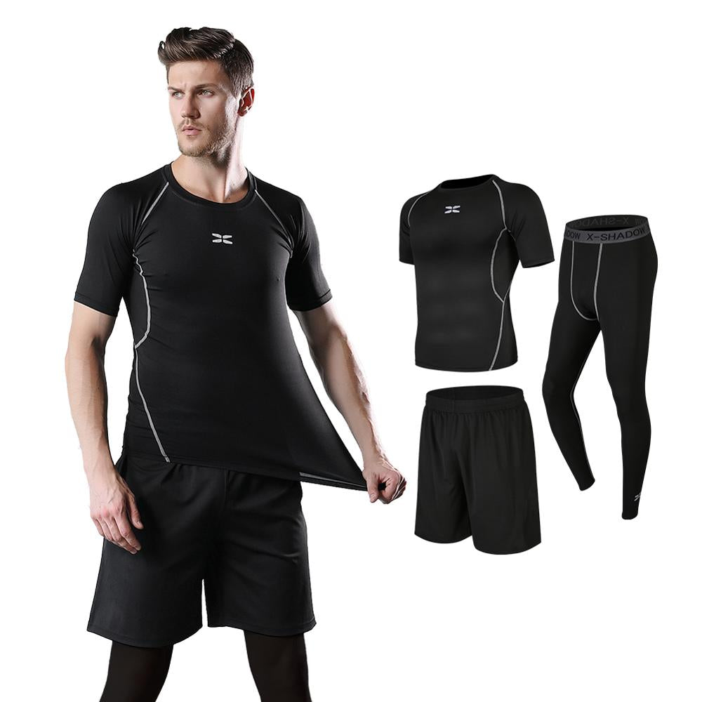 Men's Lightweight Training Fitness Sports Suit Customizable Summer Sweater Trousers Two-Piece Set Wholesale Track Suits for Mens - My Store