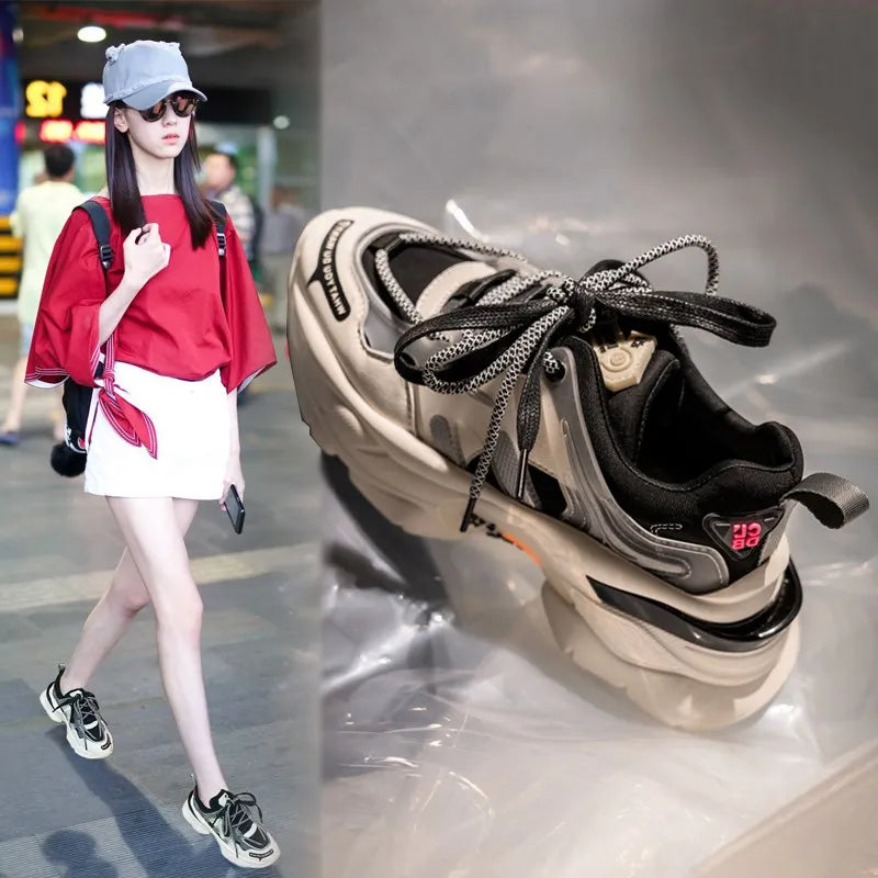 NEW Women Shoes Chunky Sneakers Women Vulcanize Shoes Femme Platform Sneakers Trainers Casual Shoes Woman Brand Sneakers