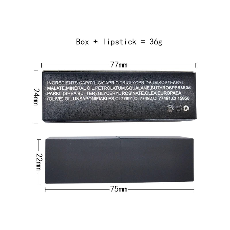 Private Label Waterproof Cosmetics Organic Matte Lipstick Long - My Store