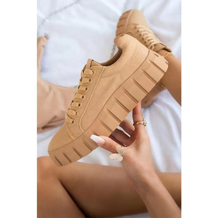 Women Sneakers Walking Style Shoes Casual Footwear Sneakers Fashionable Platform Sole Multiple Color Ladys Sneaker Female Girls