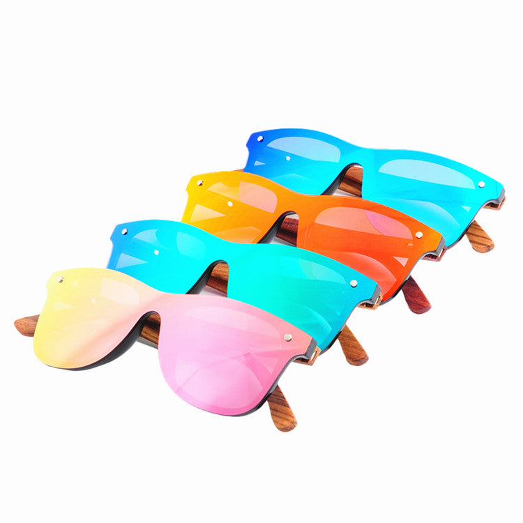 Uv400 Polarized Sunglasses Recycled  Wood Sunglasses