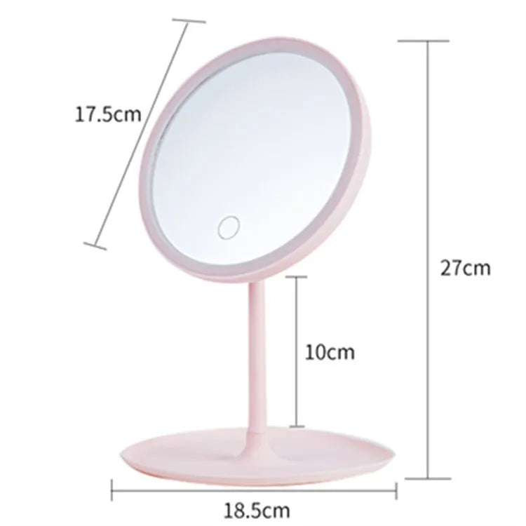 Led Light Makeup Mirrors Desktop Vanity Smart Make Up Mirror