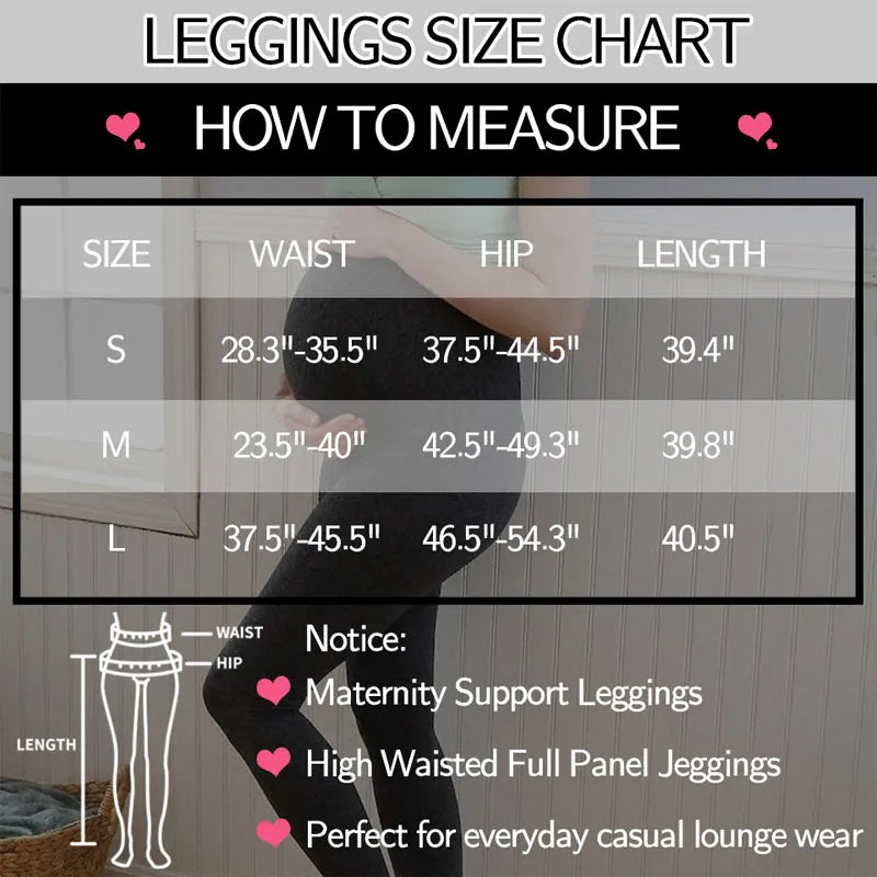 High Waist Pregnancy Leggings Skinny Maternity Clothes for Pregnant Women Belly Support Knitted Leggins Body Shaper Trousers