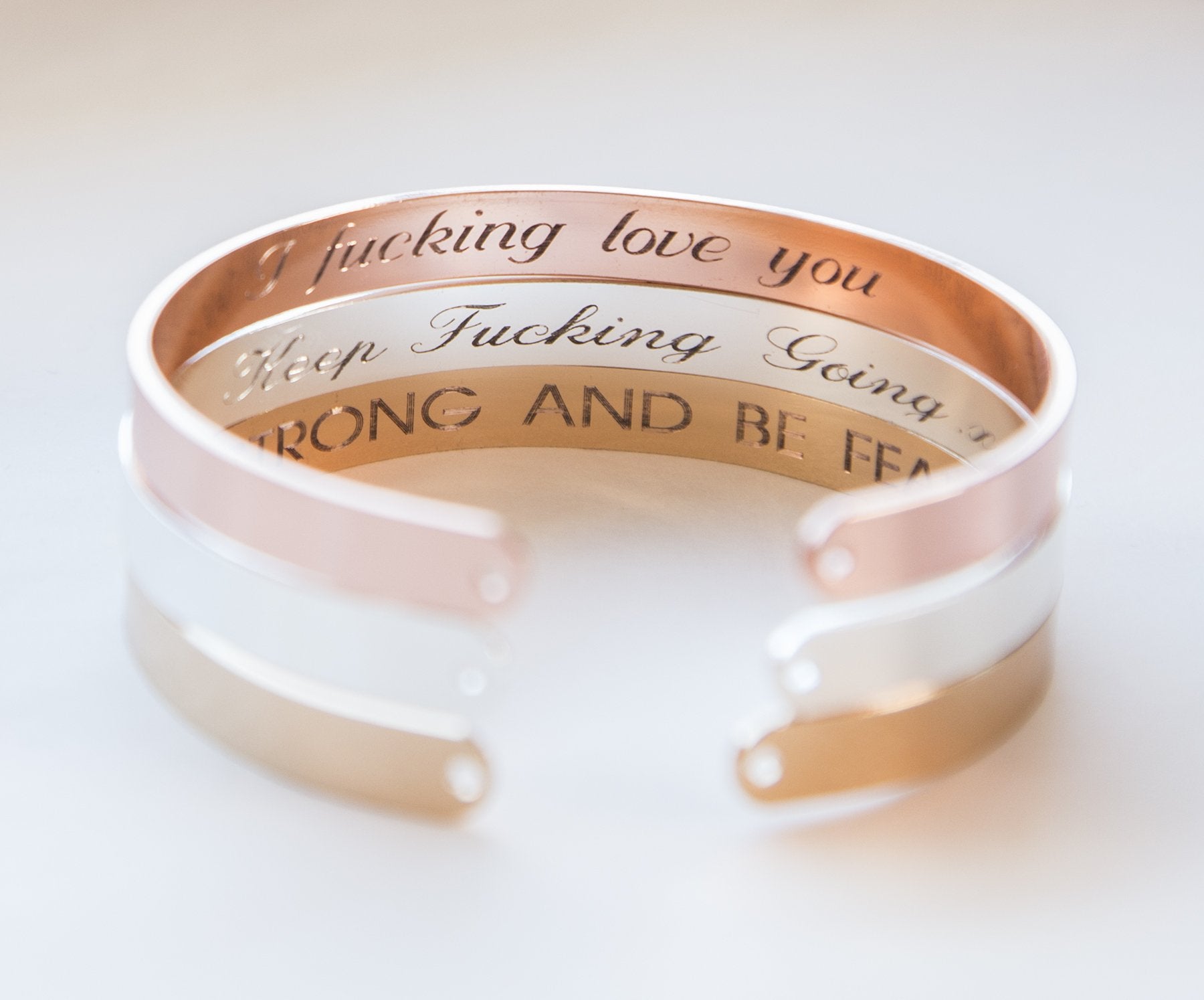 Secret Message Engraved Bracelet, Personalized Engraved Gift Inside - My Store