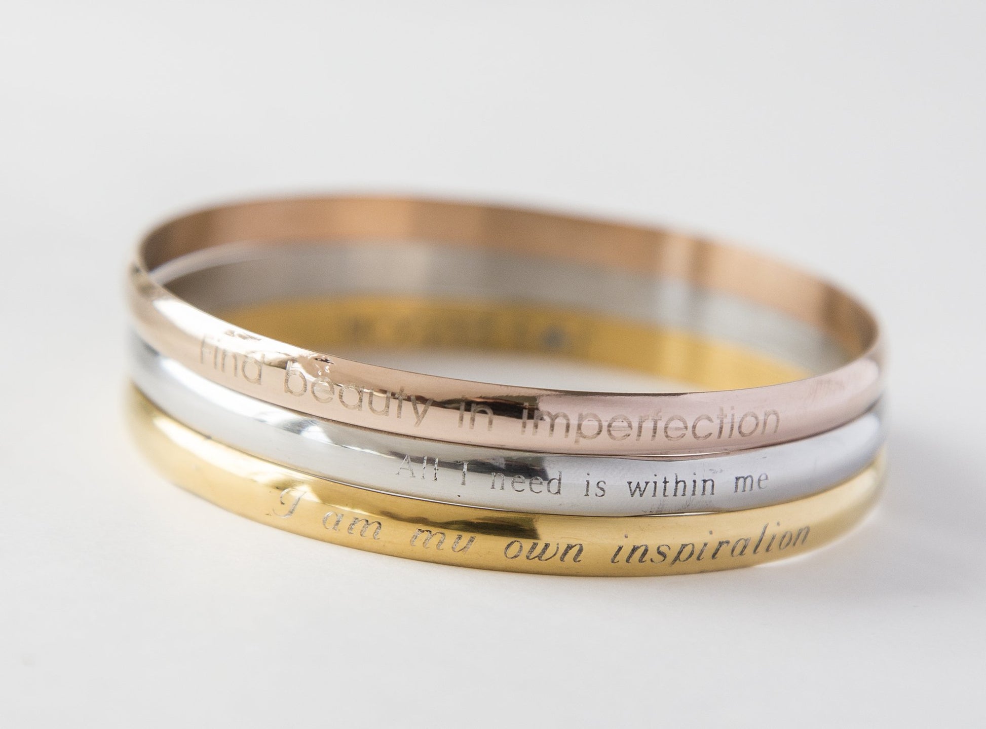 Engraved bracelet, personalized inspirational quote engraved gift, mom - My Store