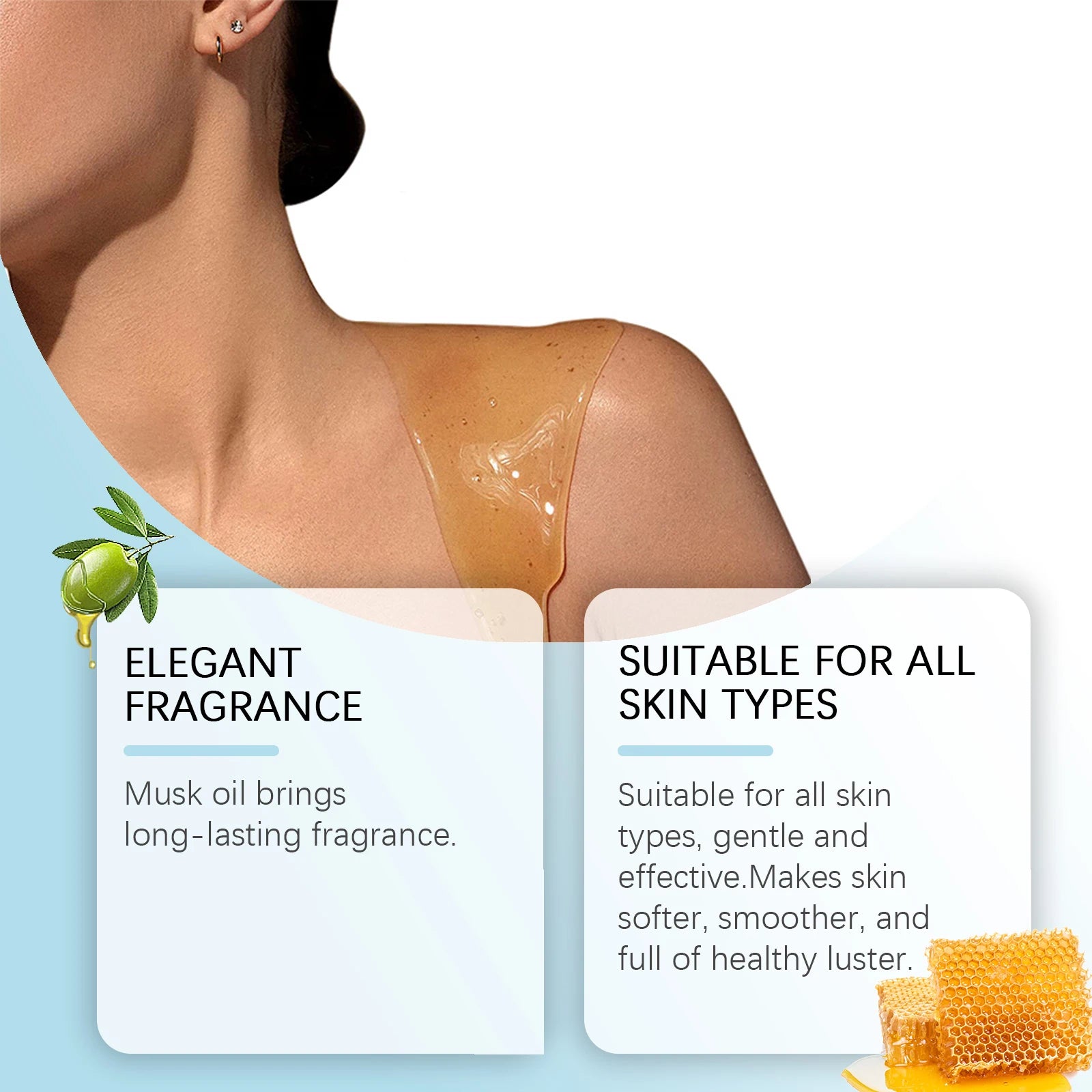 Caramel Vanilla Essential Oil for Body Repair Brightening Skin Lightening Nourish Long Lasting Scented Body Massage Oil 100ml