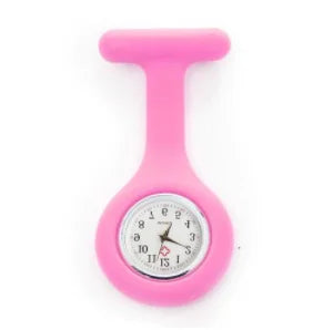 Mini Cute Pocket Watches Silicone Nurse Watch Brooch Tunic Fob Watch With Free Battery Doctor Medical Unisex Watches Clock