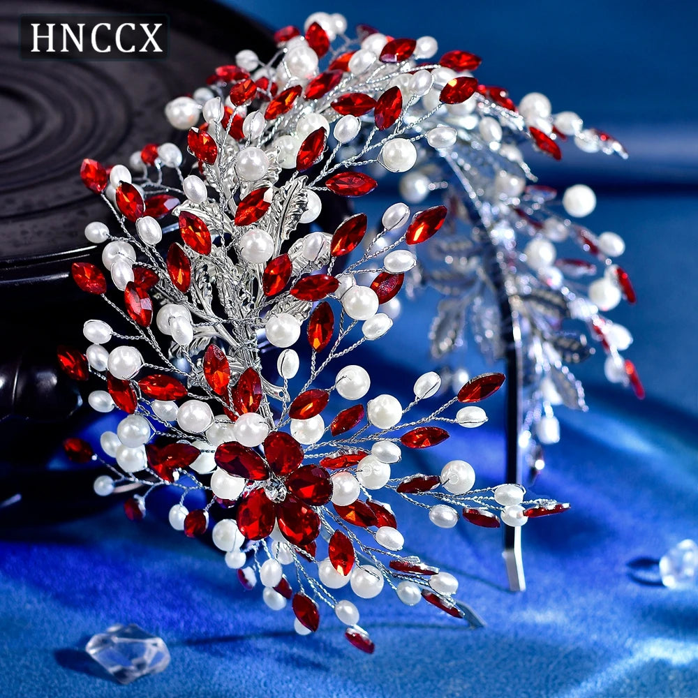 HNCCX Silver Color Alloy Leaves Hair Accessories for Elegant Girls Bride Bridal Wedding Hair Accessories Headpieces Gift CP603