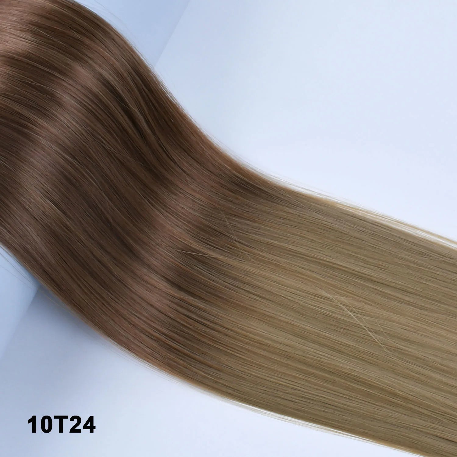 Women's Synthetic  String  Hair Extension No Clips No Glue Long Straight Invisible Hair Extensions Ombre Color Hairpiece