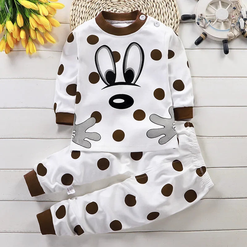 Kids Clothes Children Sets Children's Clothing Boys Girls CottonAutumn Winter Clothing Pants Sleepwear Underwear Christmas Gift