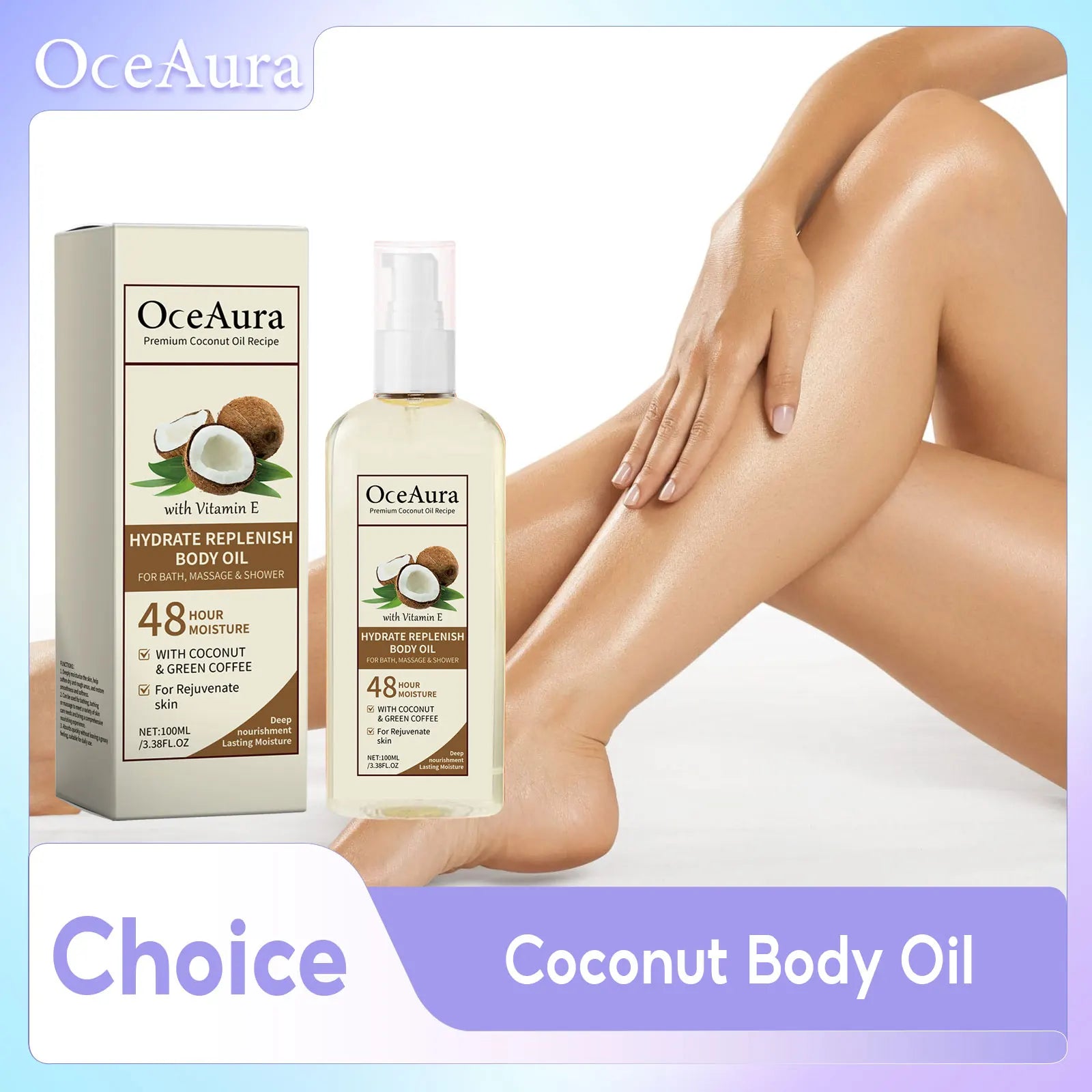 Coconut Oil Sooth Dry Rough Skin Deep Nourishment Reduce Fine Lines Relaxation Body Face Skin Care Product Massage Essential Oil