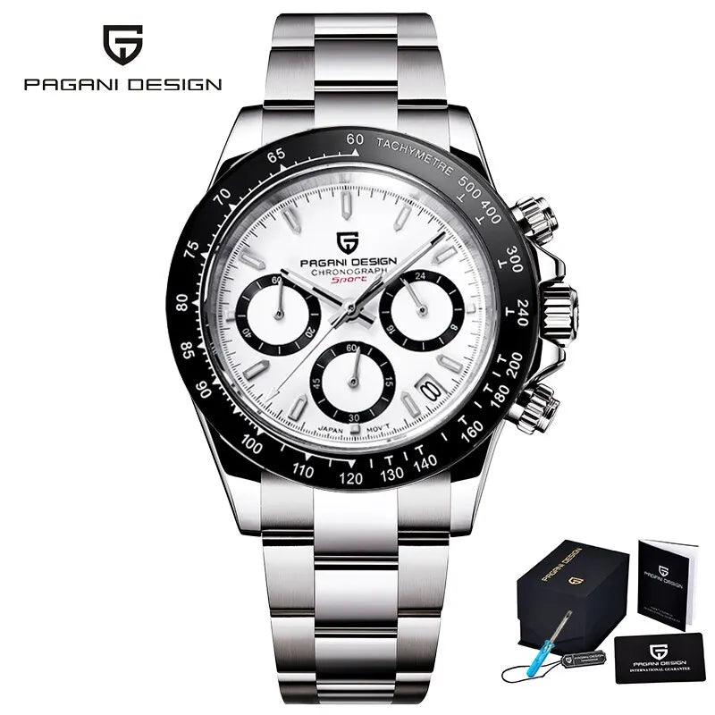 PAGANI DESIGN New Men Watches Quartz Business Watch Mens Watches Top Brand Luxury Watch Men Chronograph VK63