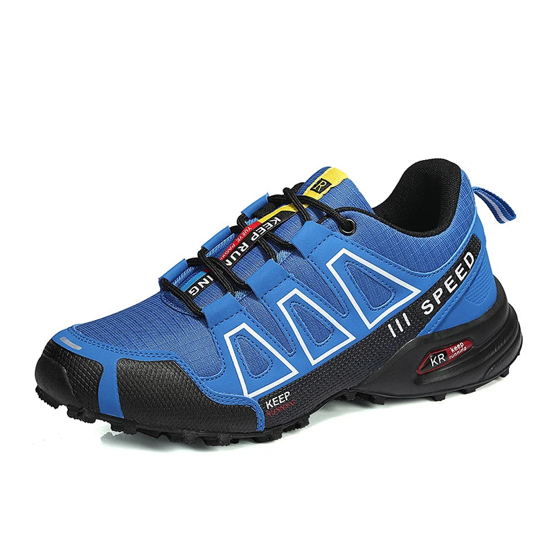 Men‘s Waterproof Hiking Shoes Outdoor Trainers Lace-Up Climbing Shoes Women Trekking Sneakers Anti-Slip Hunting Tactical Sneaker