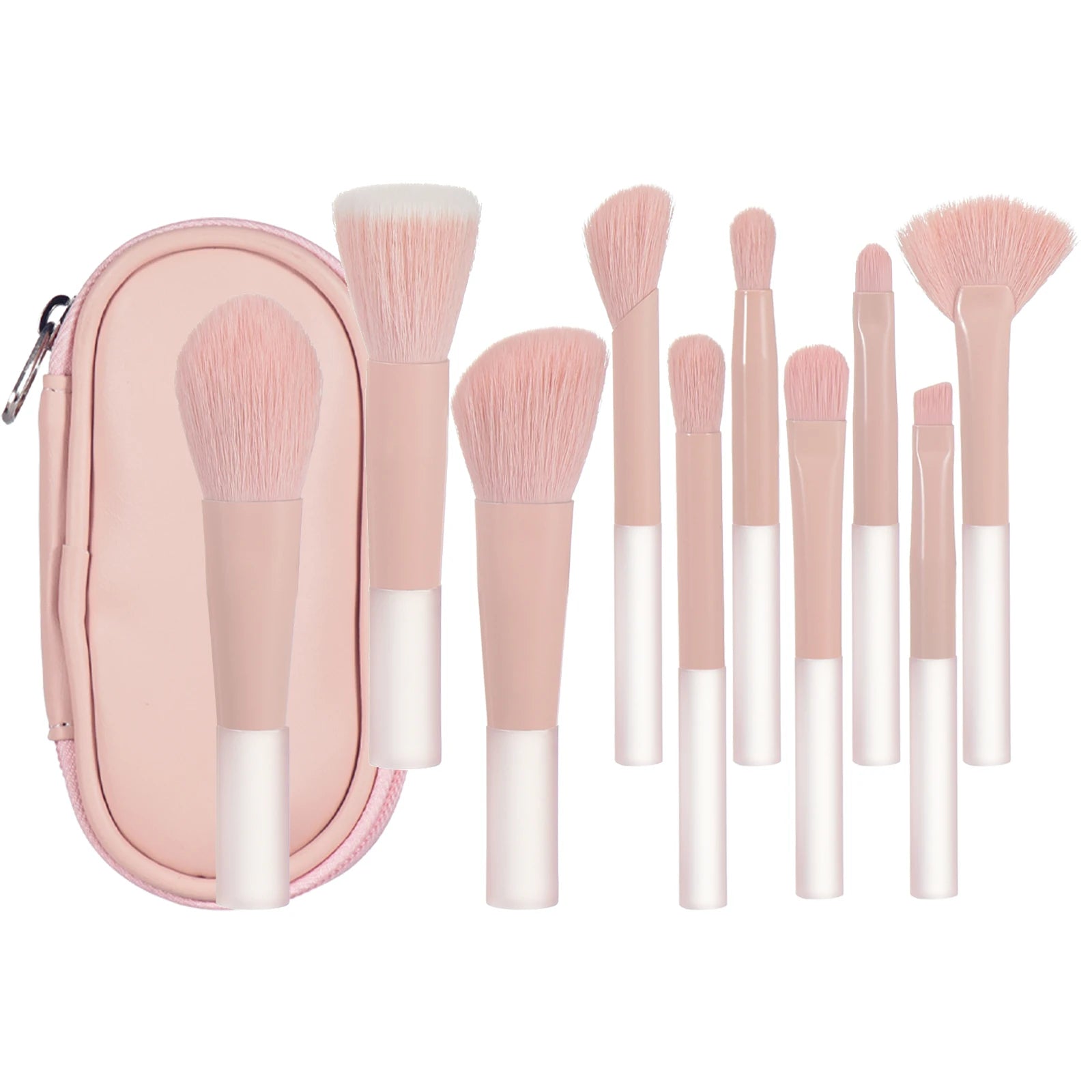 10 Color Mini Makeup Brush Travel Portable Makeup Tool Makeup Puff - Palm Brush Professional Makeup Tool Set Christmas Gift - My Store