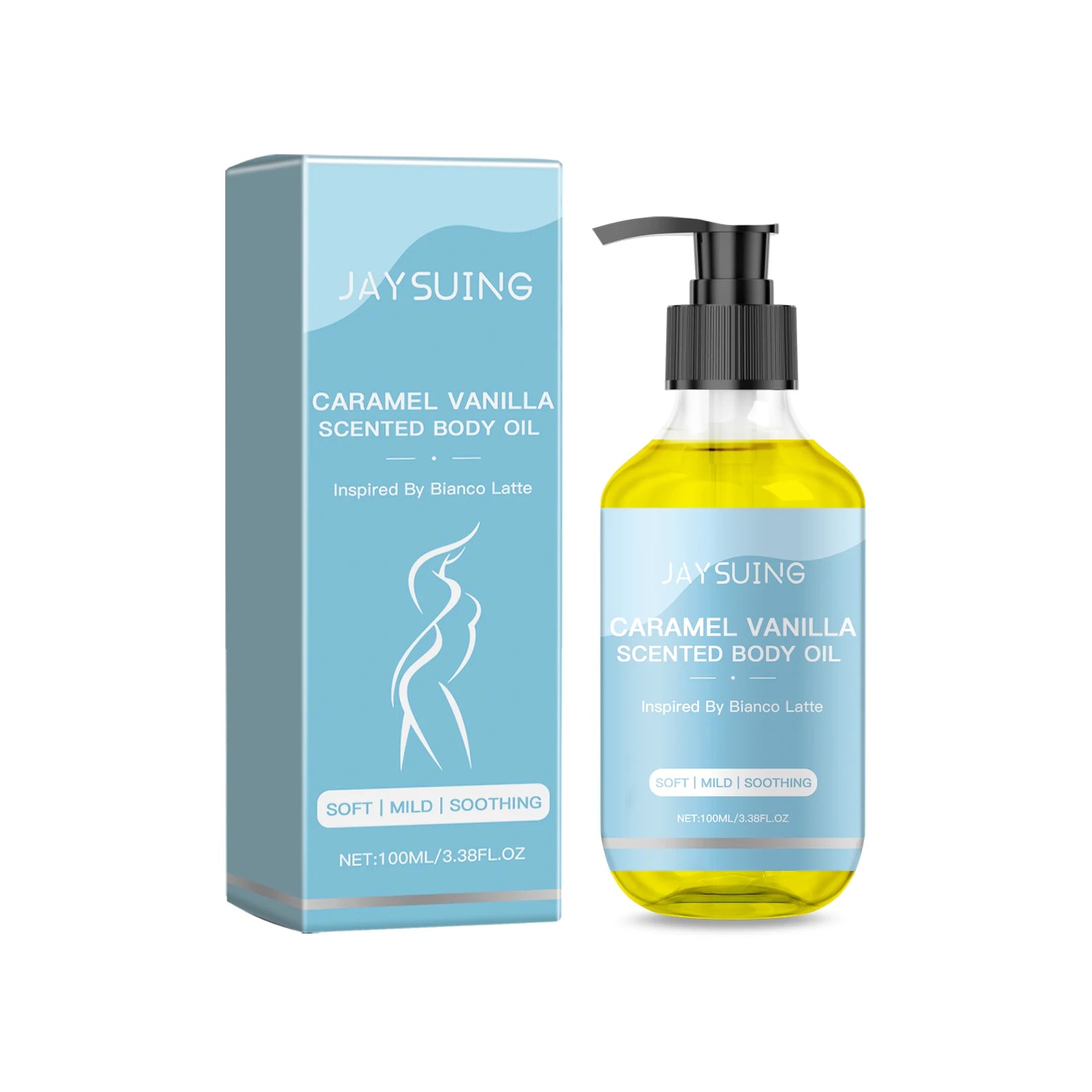 Caramel Vanilla Essential Oil for Body Repair Brightening Skin Lightening Nourish Long Lasting Scented Body Massage Oil 100ml