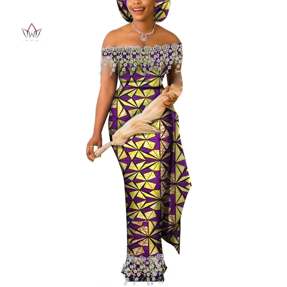 Dresses for Women Party Wedding Casual Date Dashiki African Women Dresses African Dresses for Women Kg598 - My Store