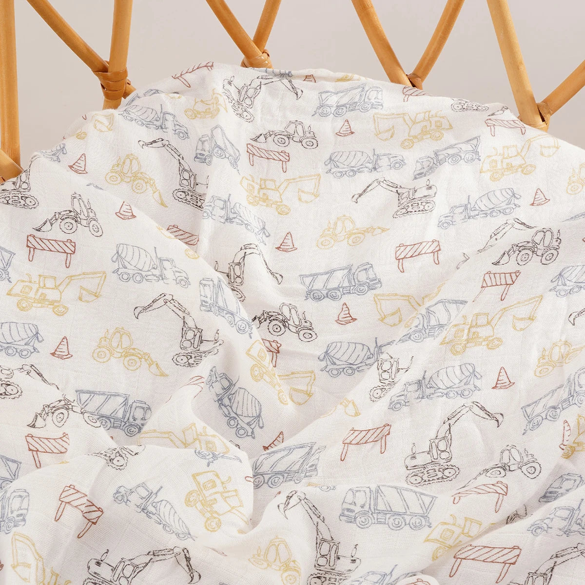 HappyFlute  Bamboo Cotton Baby Muslin Swaddle Baby Blanket Soft Baby Towel Wrap