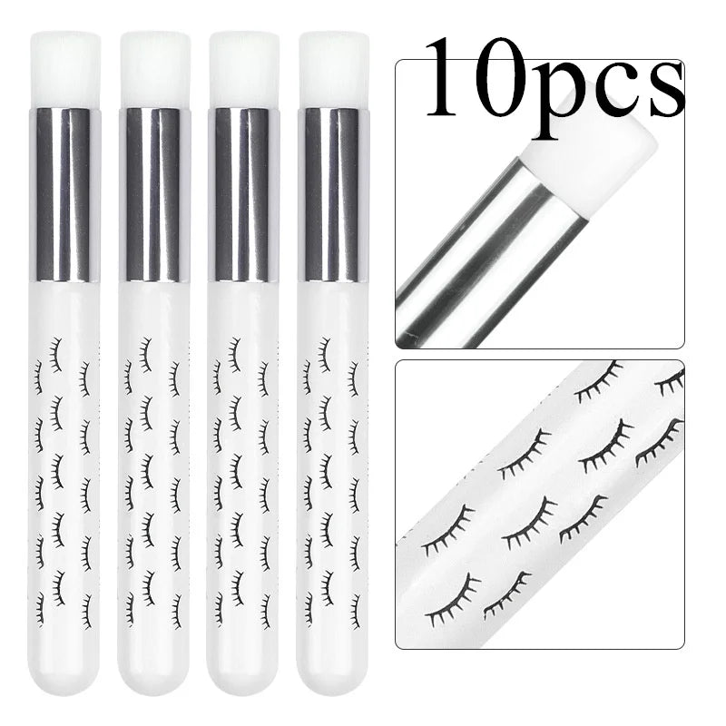 10pcs Eyelash Cleaning Brush Lash Extension Applicator Eyebrow Nose Brushes Washing Bottle Skin Care Makeup Tool Clean Supplies