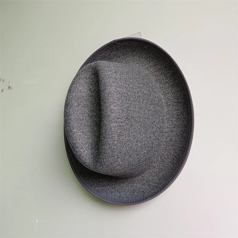 Hats Fedoras  Wide Brim Hat Panama Felt Hat for Male Jazz Hat Church Top Cap British Women Fedoras Hats for Men шляпа женская