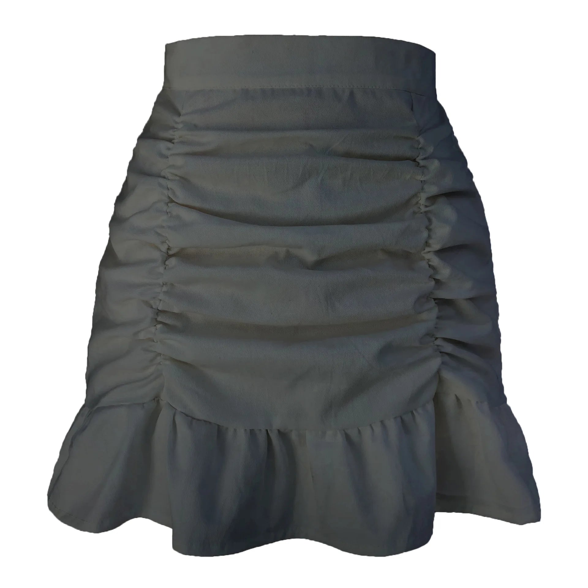 Woman Skirts Harajuku 2021 Hot Style Skirt Falbala Zipper Skirts Pure Color Drape Pockets Hip Fishtail Skirts Womens WSL4421