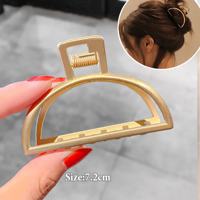 Women Geometric Hair Claw Girls Clamps Fashion Metal Hair Crab Cross Hair Clips Headband Hairpin Fashion Hair Accessories