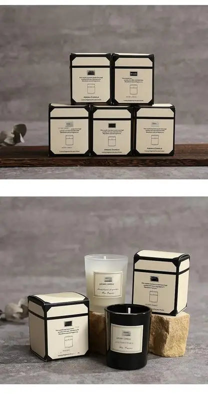 Scented Aromatic Candles Guest Gift Candles Lot Wedding Candles White in Glass Jars Luxury Candle for Home Decor