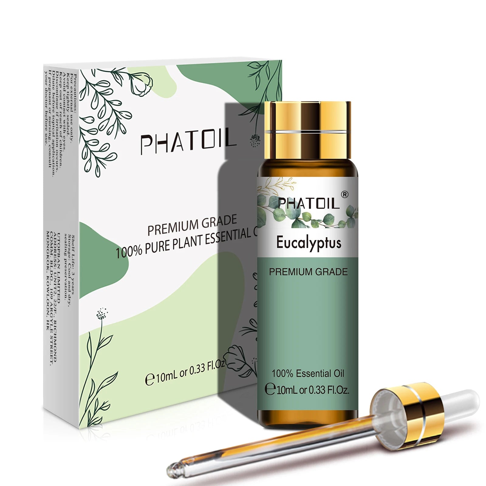 PHATOIL 10ML Rose Vanilla Neroli Spearmint  Pure Natural Essential Oils Diffuser Massage Spa Candles Soaps Aroma Fragrance Oil