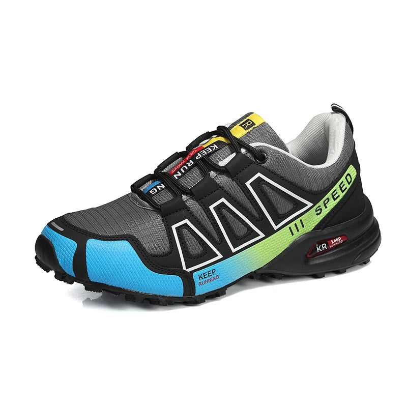 Men‘s Waterproof Hiking Shoes Outdoor Trainers Lace-Up Climbing Shoes Women Trekking Sneakers Anti-Slip Hunting Tactical Sneaker