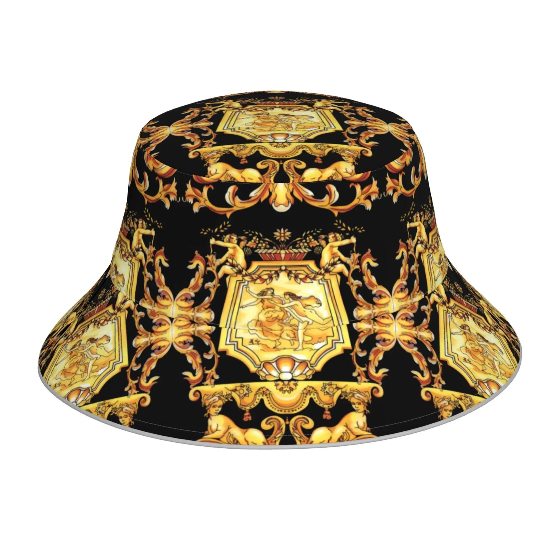 Modern Baroque Reflective Bucket Hat Summer Hats Fisherman Hat Foldable Women Men Sunscreen Shade Caps