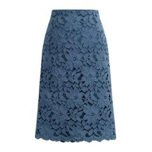 Women Skirt Summer Lace Elegant Office Skirts Womens Pencil Bandage Skirt for Women Skirts Knee-Length High Waist M-4xl