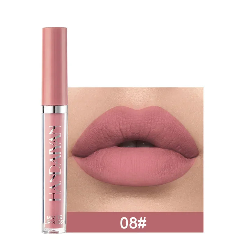 6pcs/1pcs Waterproof Lipgloss Makeup Lightweight Matte Lip Cosmetics Long Lasting Velvet Lipstick Moisturizing Sexy Lips Makeup - My Store