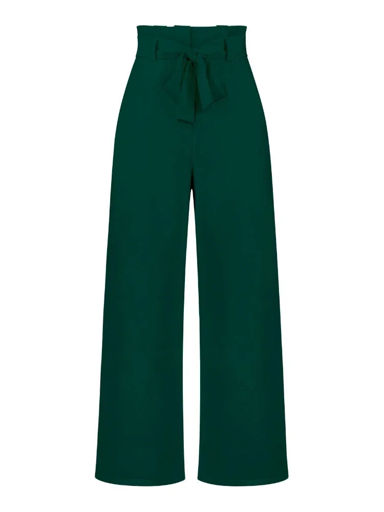 Fashion New in Women's Pants Casual Workplace Loose Women Pant Versatile Straight Broad Leg High Waist Pants Women Clothing
