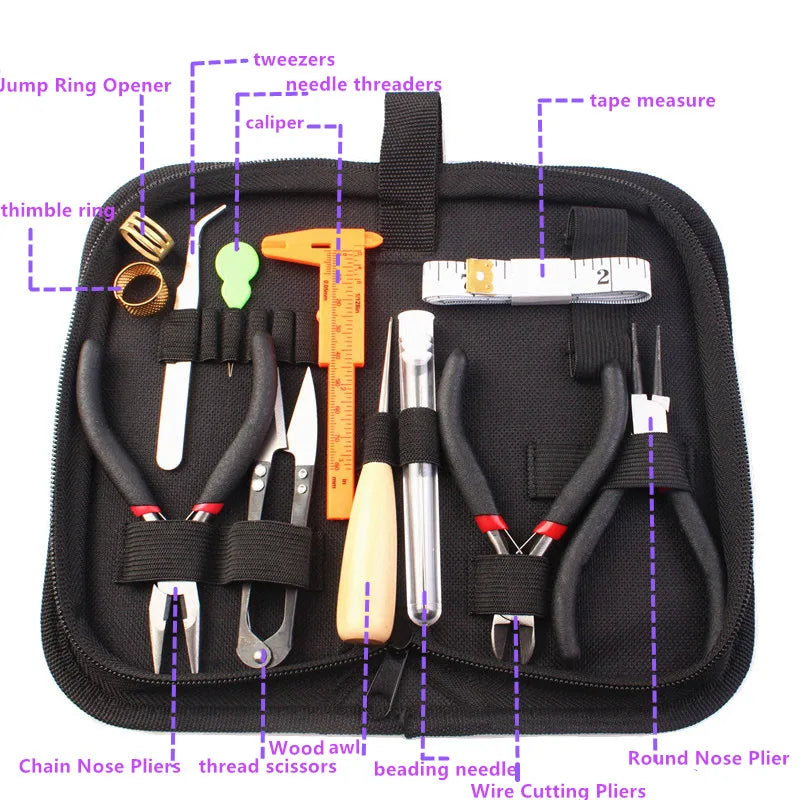 Jewelry Making Supplies Kit With Jewelry Wires and Jewelry Findings Starter Kit Jewelry Beading Making and Repair Tools Kit