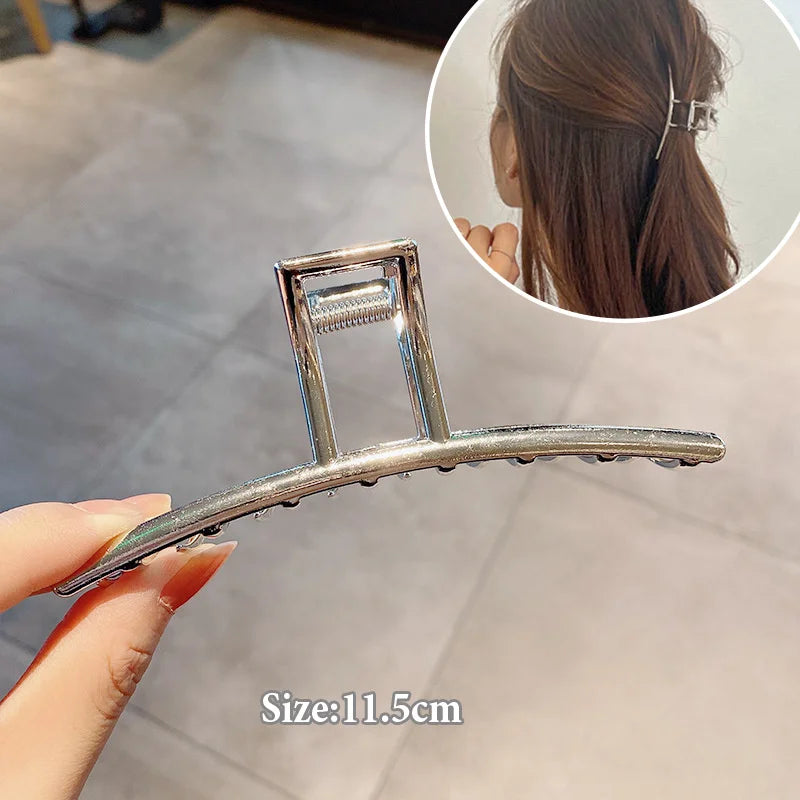 Women Geometric Hair Claw Girls Clamps Fashion Metal Hair Crab Cross Hair Clips Headband Hairpin Fashion Hair Accessories