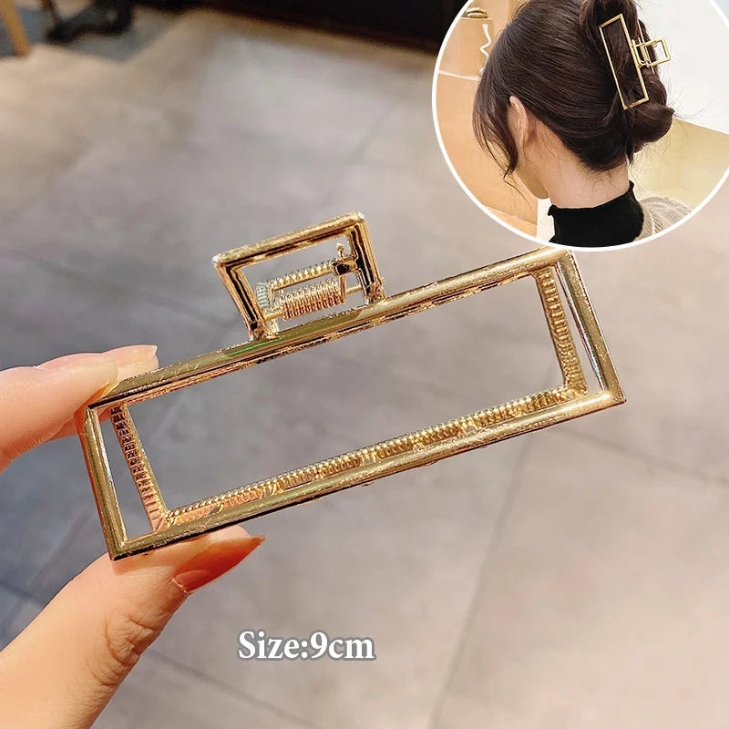 Women Geometric Hair Claw Girls Clamps Fashion Metal Hair Crab Cross Hair Clips Headband Hairpin Fashion Hair Accessories