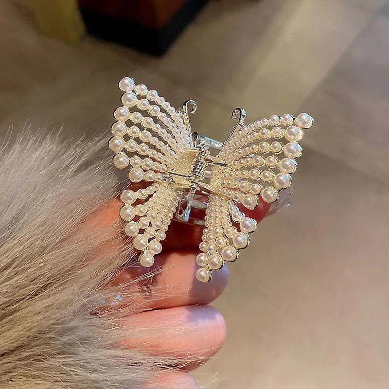 Fashion Metal Openwork Hair Claw Butterfly Hair Clips for Women Girl Elegant Ponytail Claw Clip Vintage Hairpin Hair Accessories