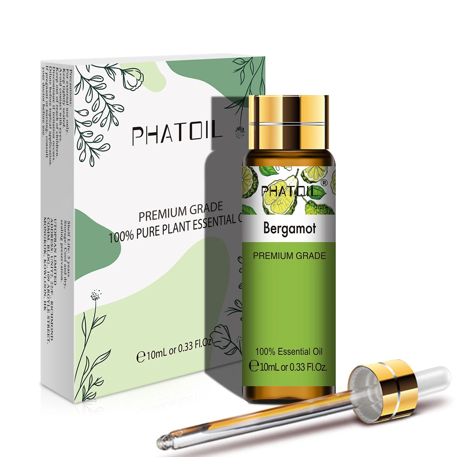 PHATOIL 10ML Rose Vanilla Neroli Spearmint  Pure Natural Essential Oils Diffuser Massage Spa Candles Soaps Aroma Fragrance Oil